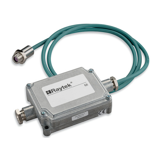 RayTek MI Miniature Infrared Sensor Operating Instructions Manual
