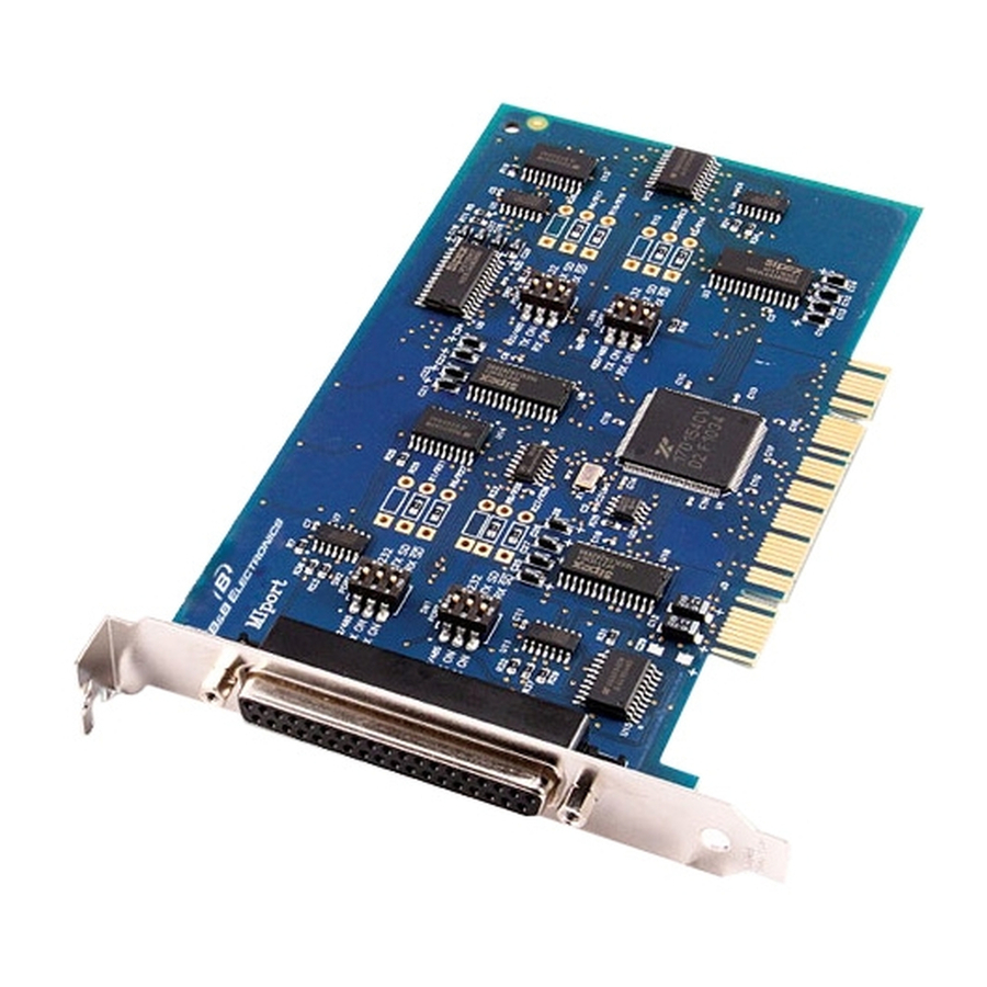 B&B Electronics RS-232/422/485 Serial Card CE 3PXCC4A Manuals