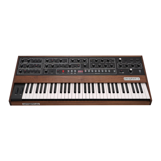 Sequential prophet 5 Technical Manual