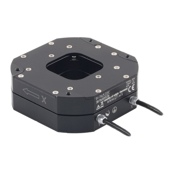 PI P-­763 Series User Manual