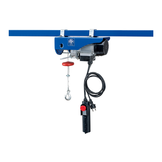 User Manuals: Lux Tools ESZ-100/200-A Chain Hoist