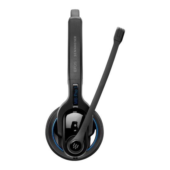 EPOS SENNHEISER IMPACT MB Pro 1 User Manual