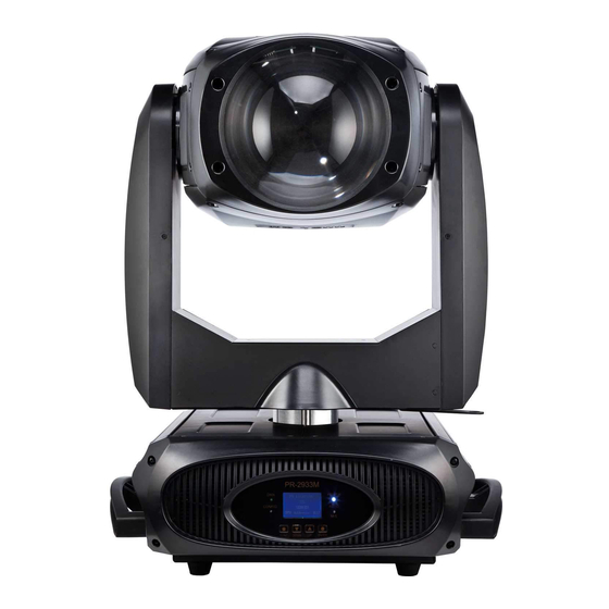 PR Lighting XS 1200 Beam User Manual