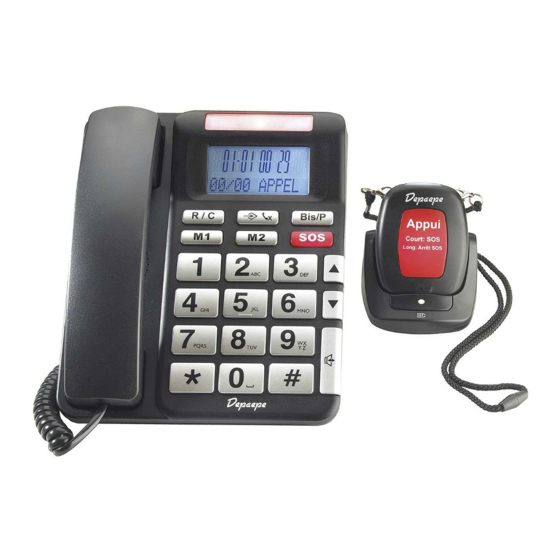 Depaepe Telecom HDmax SOS User Manual