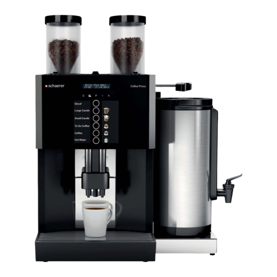 Schaerer 03.1210.8000 User Manual