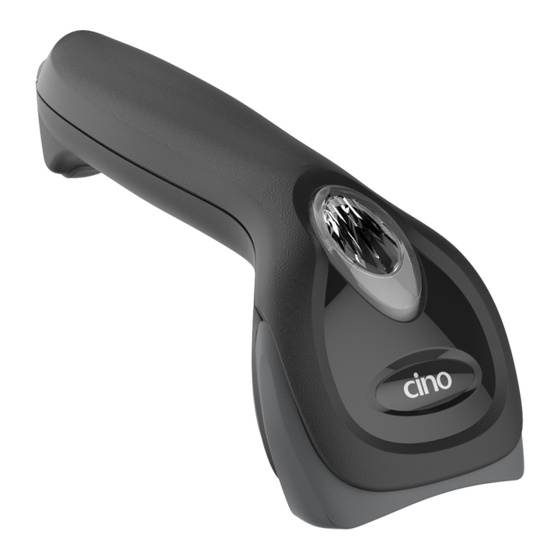Cino FuzzyScan A780 Series Programming Manual