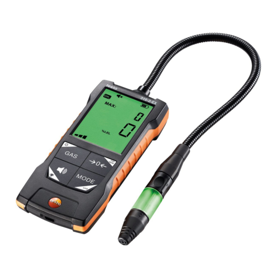 TESTO 316-2-EX Quick Start Manual