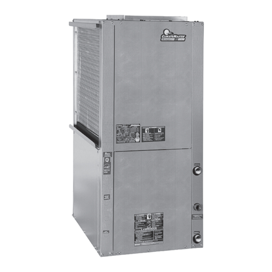 Nibe CLIMATEMASTER TRANQUILITY 16 Series Installation Operation & Maintenance