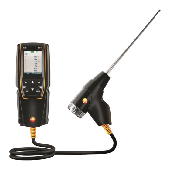 TESTO 310 II Instruction Manual