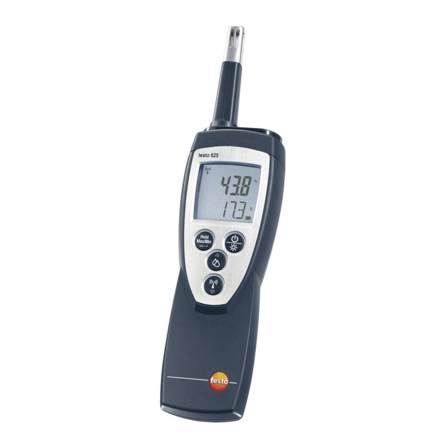 TESTO 625 Manual