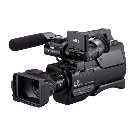 Sony HXR-MC2000N Service Manual