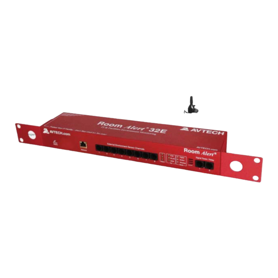 Avtech room alert 32e/w User Manual