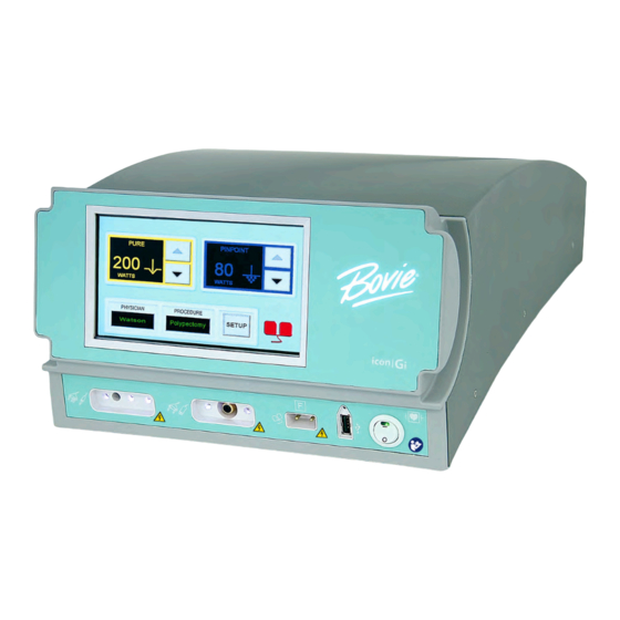 Bovie Icon Gi User Manual