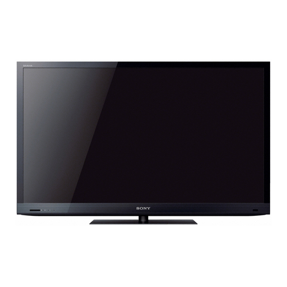 Sony Bravia KDL-55EX725 Operating Instructions Manual