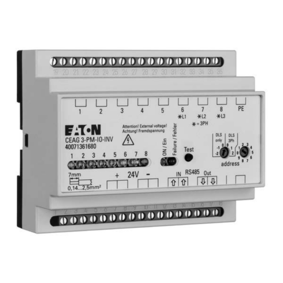 Eaton CEAG 3-PM-IO-INV Manuals