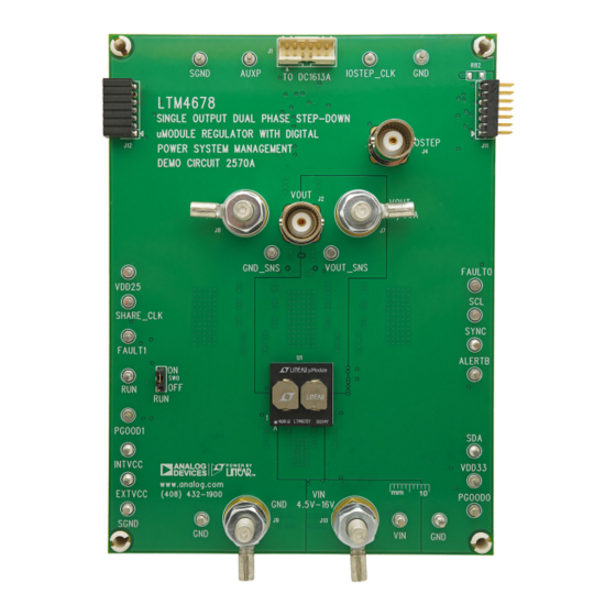 Linear Analog Devices ADI Power DC2570A Manuals