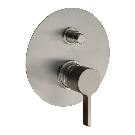 Fortis BRERA 92788L0 Installation Instructions