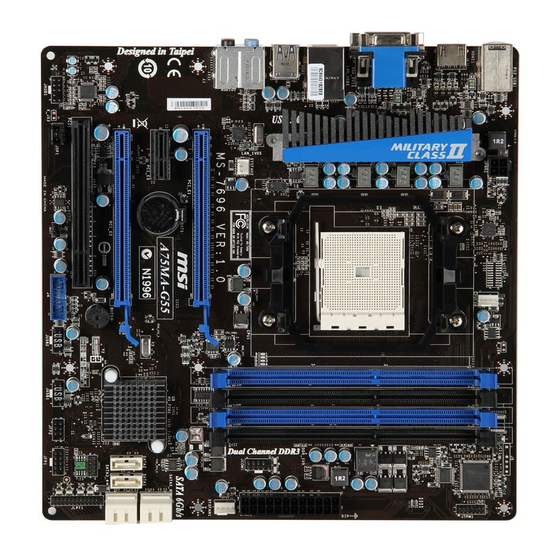 MSI A75MA-G55 Series Manual