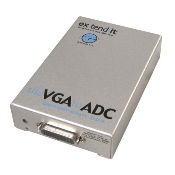 Gefen VGA-2-ADC User Manual