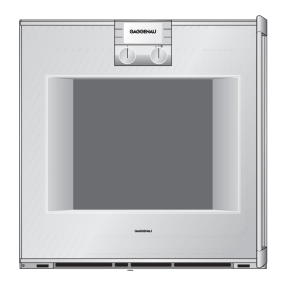 Gaggenau BO 240/241 Instruction Manual