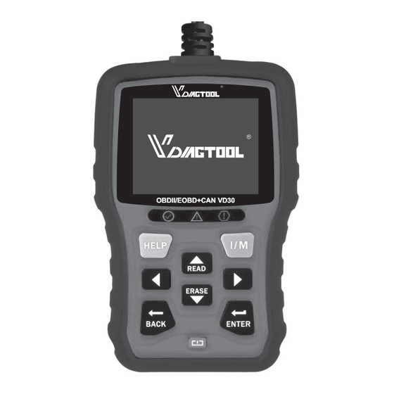 Diagtools VD30 User Manual