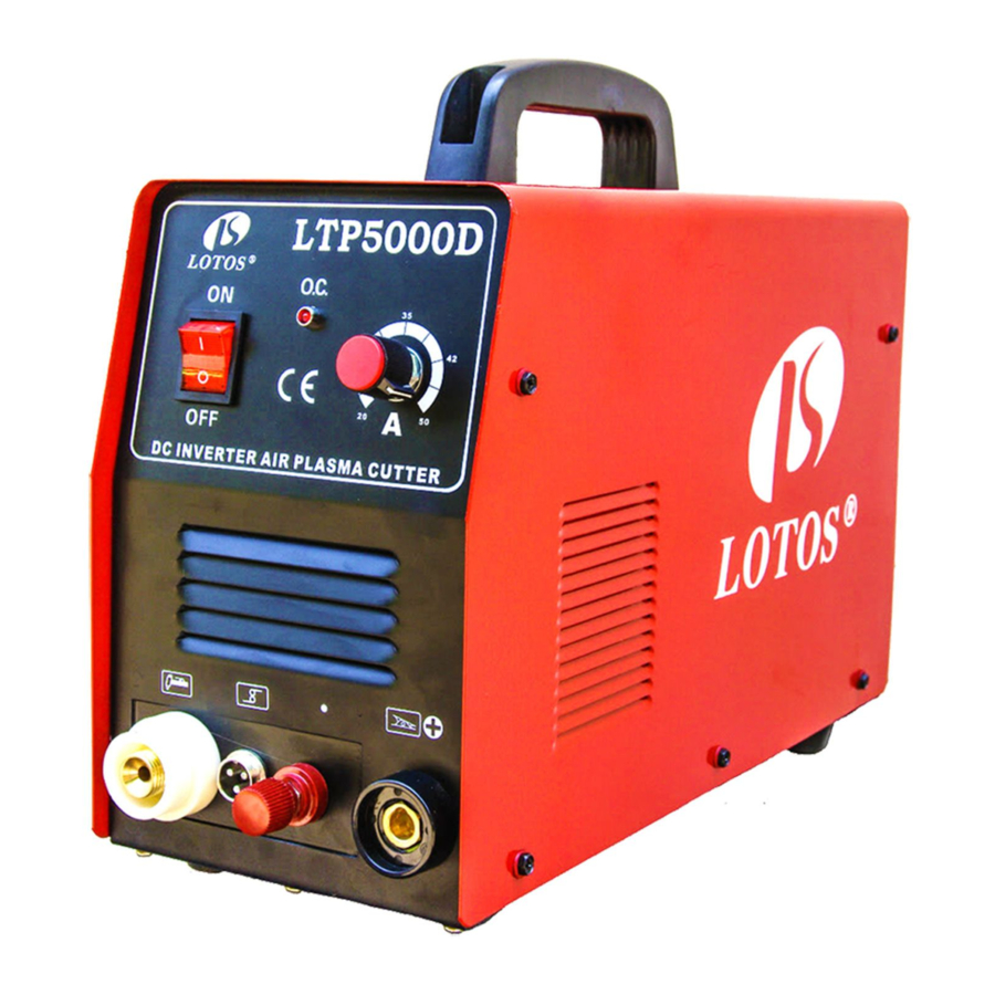 Lotos Technology LTP5000D - Plasma Cutter Manual