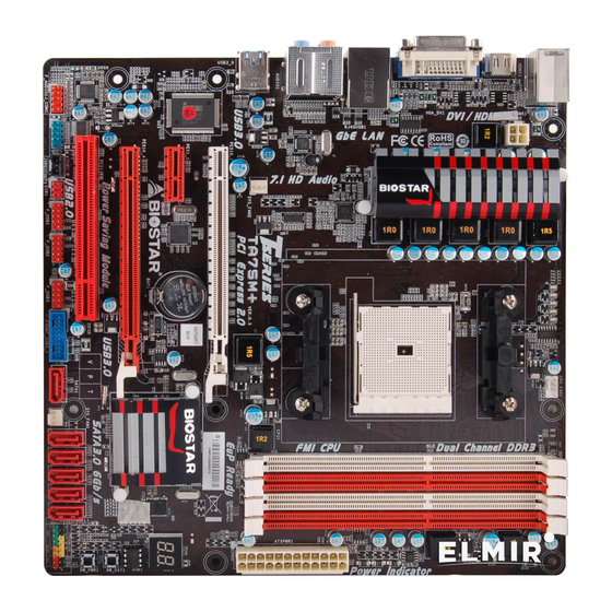 Biostar TA75M Bios Setup Manual