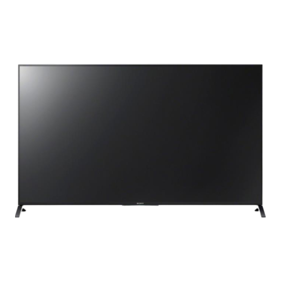 Sony Bravia KD-55X8505B Quick Start Manual