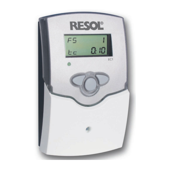 Resol EC1 Manual