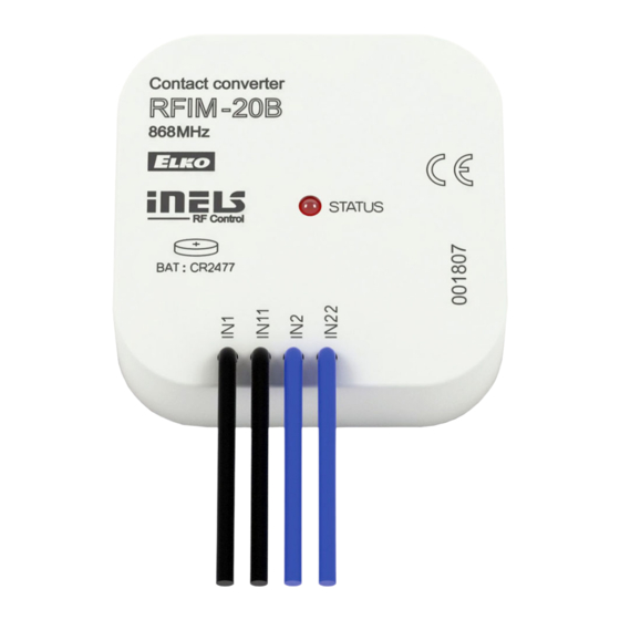 Elko Inels RFIM-20B Quick Start Manual