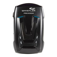 Whistler MAXIMUM PERFORMANCE User Manual