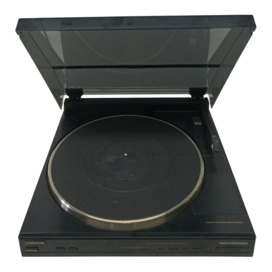 Pioneer PL-X430 Operating Instructions Manual