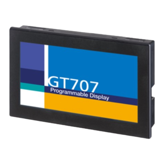 Panasonic GT707 Manuals