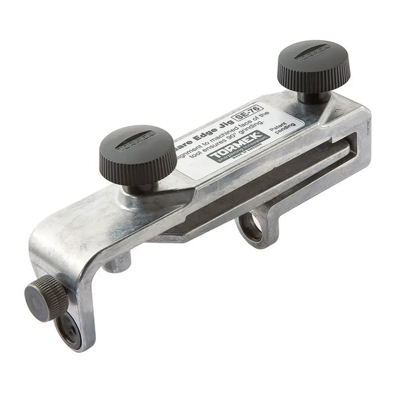 tormek SE-76 Manual