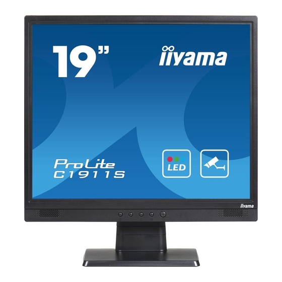 Iiyama ProLite C1911S-B3 User Manual