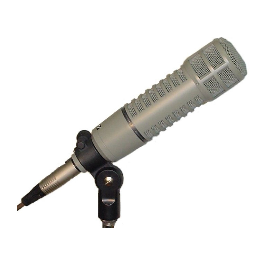 Electro-Voice RE20 Manual