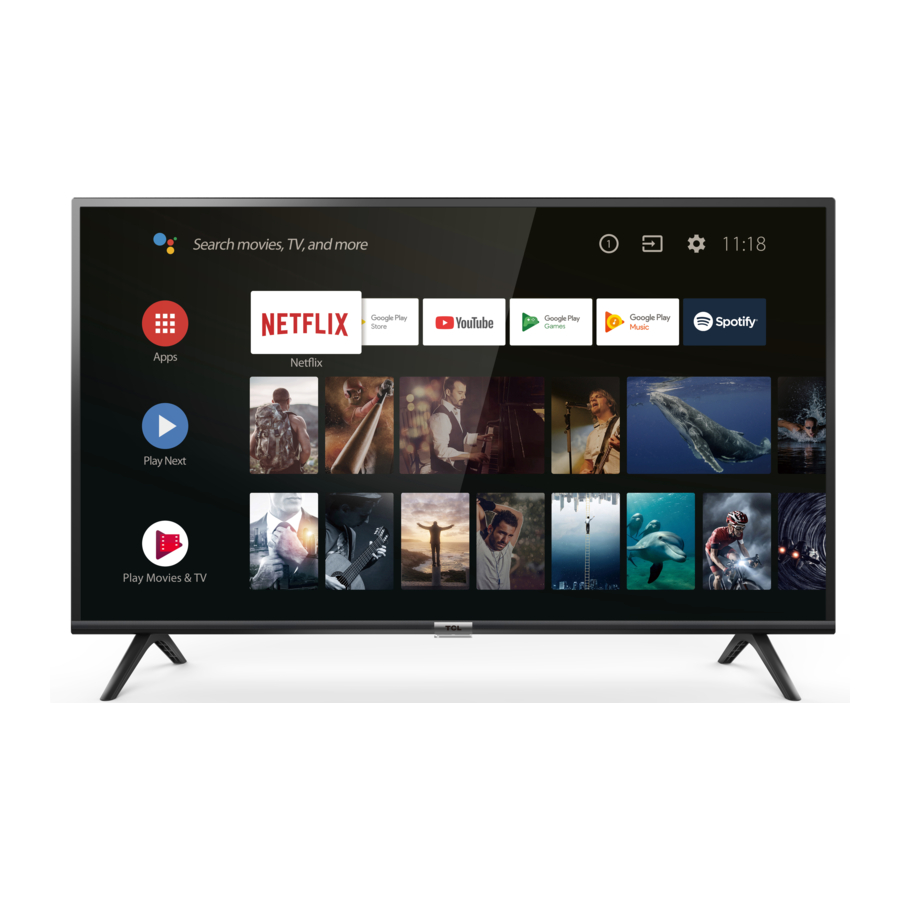 TCL 32ES560 - Android TV Manual