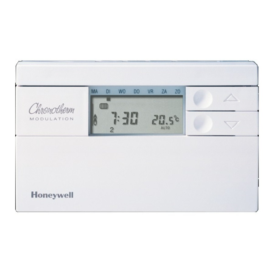 Honeywell Chronotherm MODULATION - Programmable Thermostat Manual