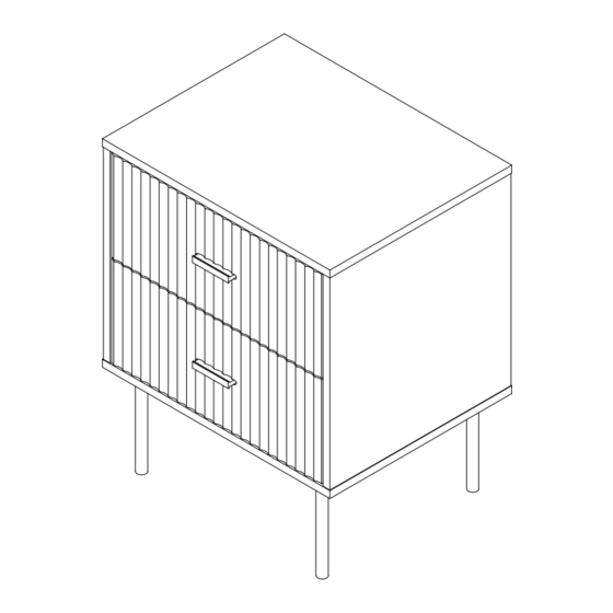 User Manuals: HULALA HOME NSSD0842 Nightstand Set