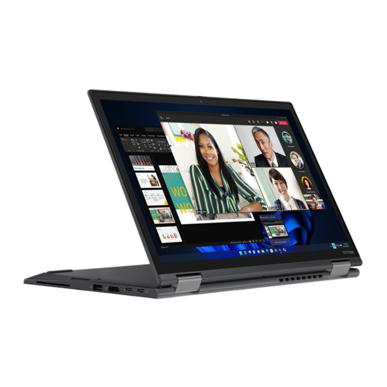 Lenovo ThinkPad X13 Yoga Gen 3 Manual