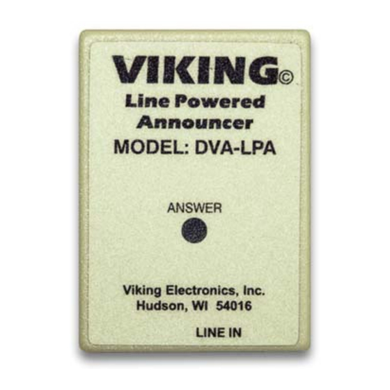 Viking DVA-LPA User Manual