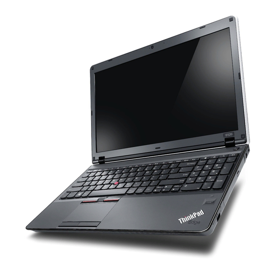 Lenovo ThinkPad Edge E520 User Manual
