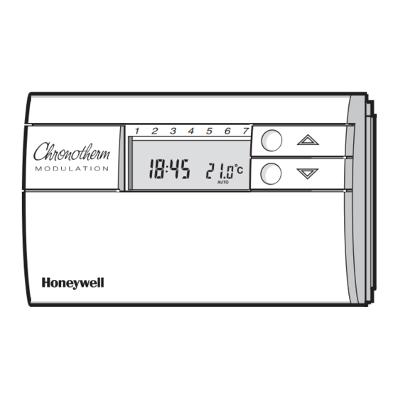Honeywell Chronotherm modulation User Manual