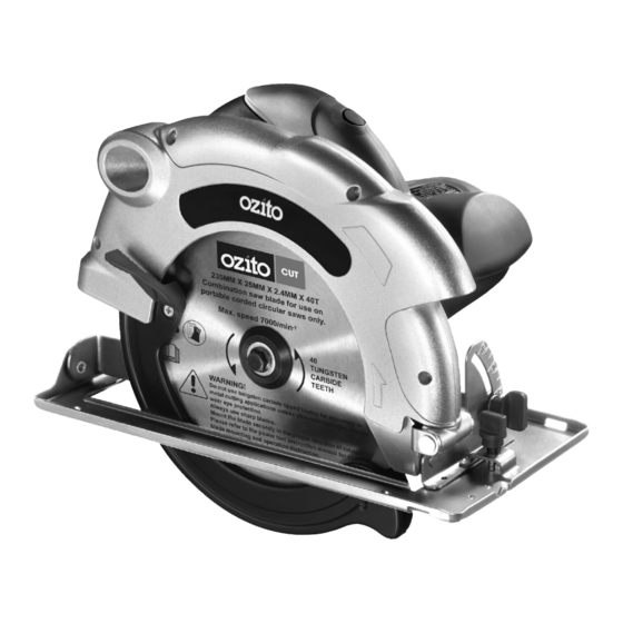 Ozito OZCS1800WA Operation Manual