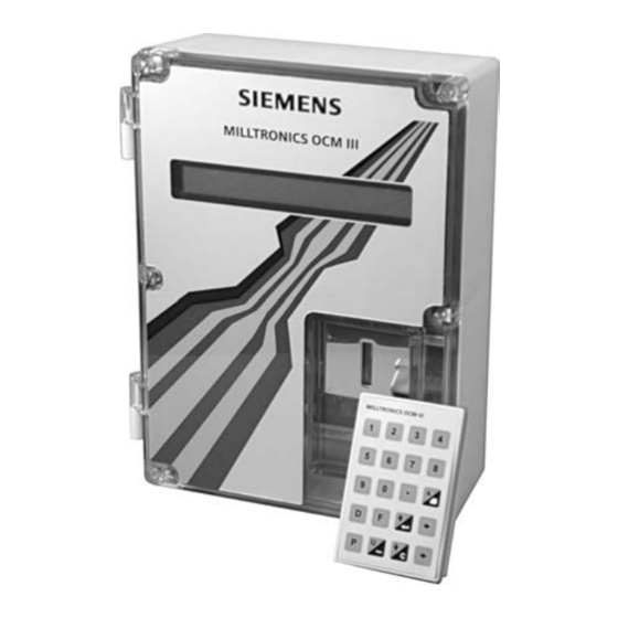Siemens OCM III Manuals