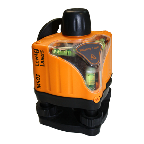 Level 1 Lasers M503 Operating Instructions Manual