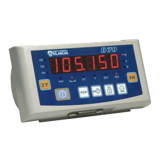 Bilanciai D70B Use And Maintenance Manual