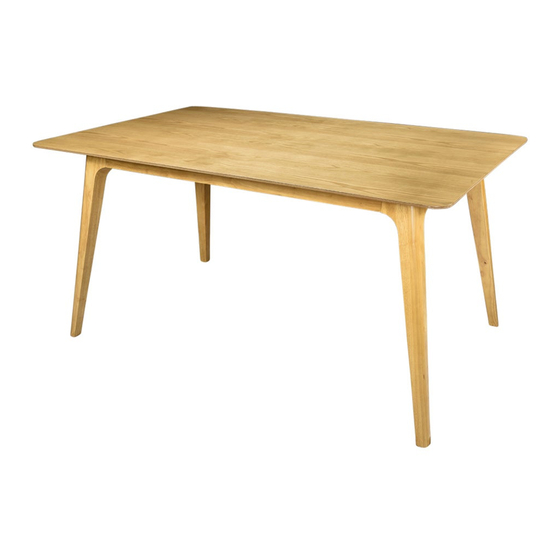 Matt Blatt NEWPORT DINING TABLE MBNEWPTDTOA User Manual