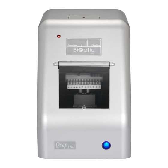 BiOptic Qsep100 Operation Quick Start Manual