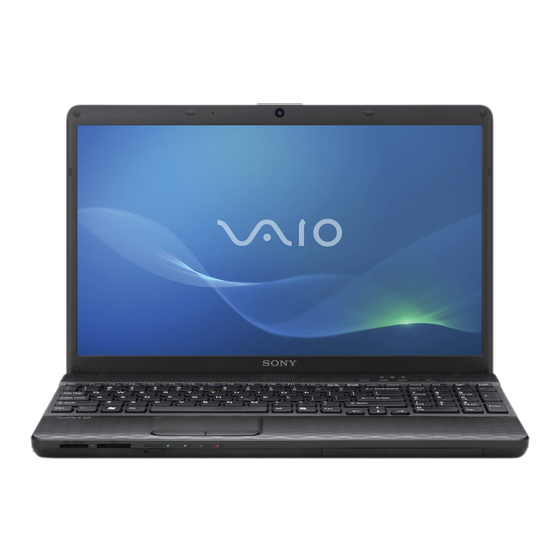 Sony VAIO VPCEJ22FXBC Manuals